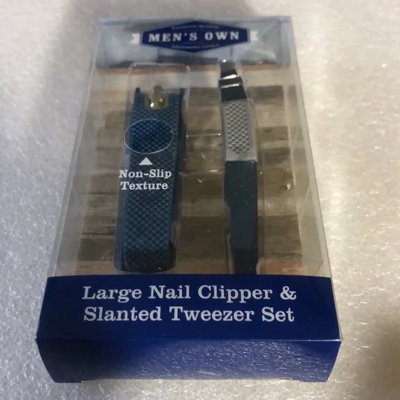 Men’s own large Nail clippers & Slanted Tweezer set - Picture 6 of 7